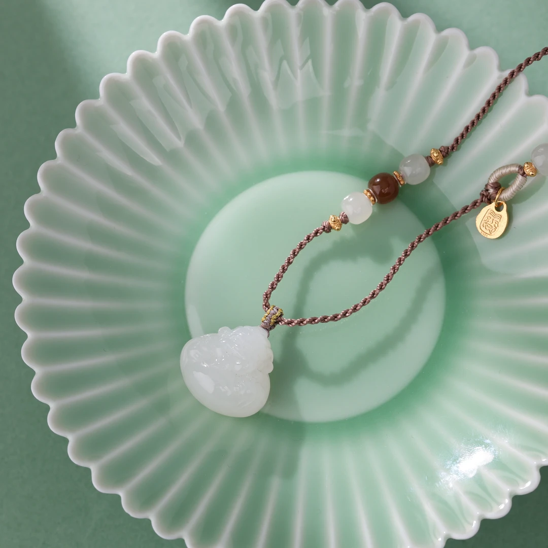 【央博玉】S925和田玉吊坠-YB93550041-多样性发一|BHT5