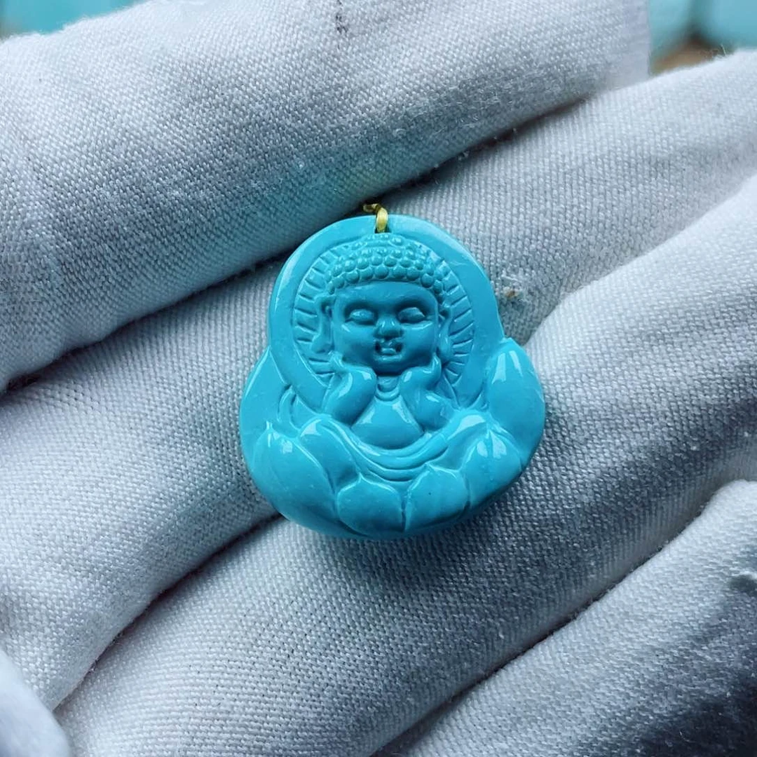 未镶嵌绿松石珠宝奇石