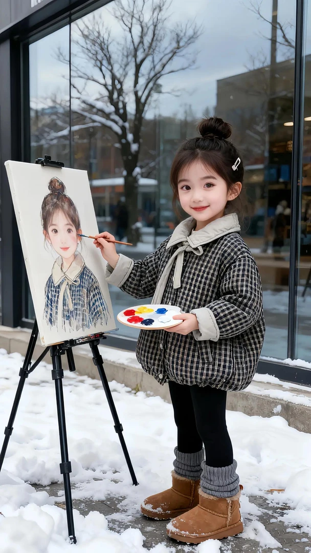 女宝冬季加厚棉服儿童双面可穿夹棉外套加棉衣服女童洋气韩版棉衣