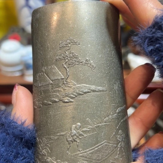 锡中古工艺品摆件