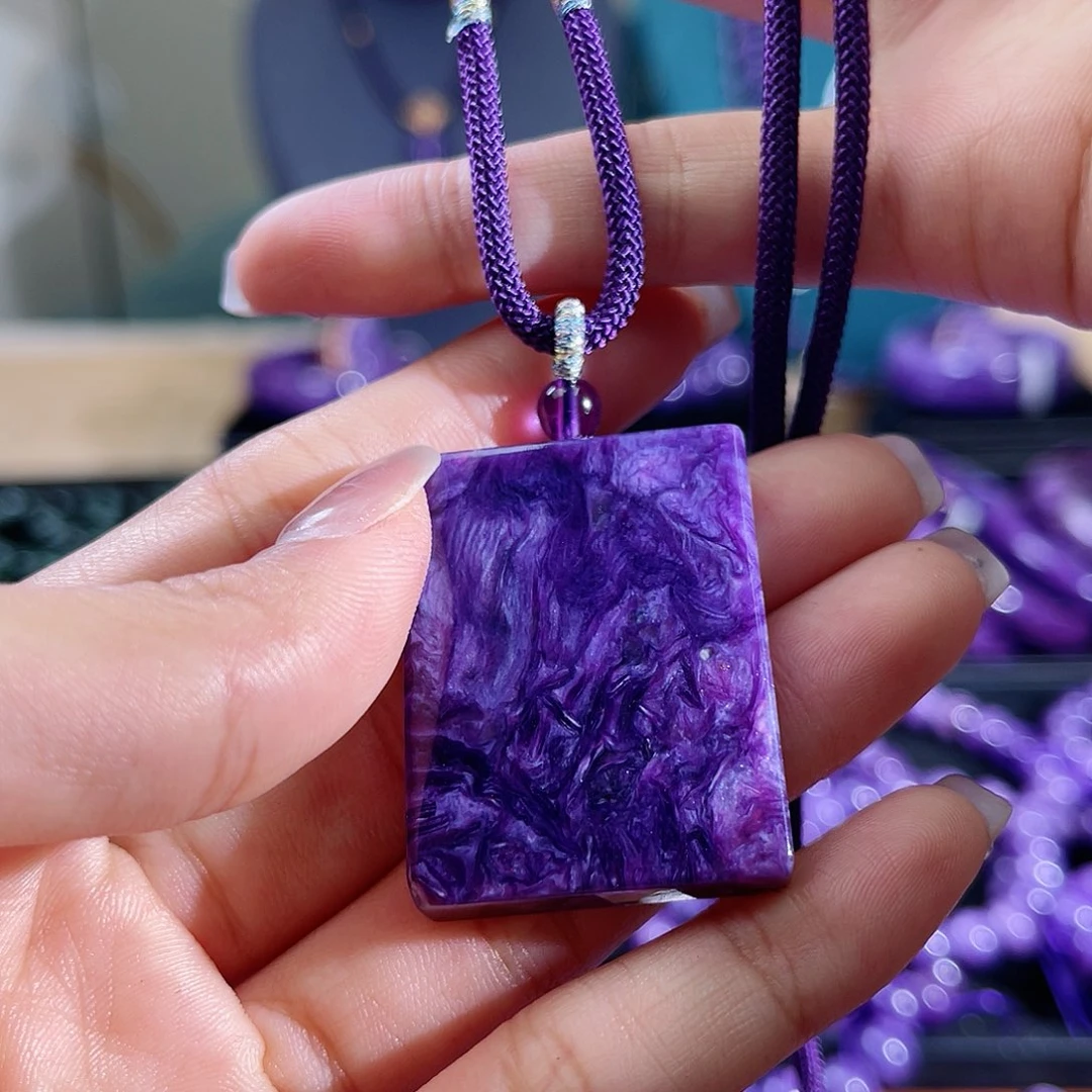 查罗石（紫龙晶）吊坠未镶嵌