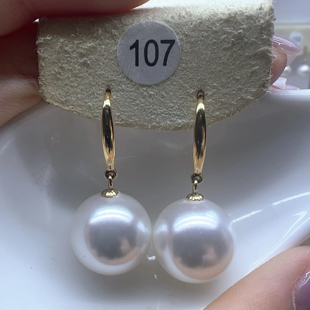 银S925镶嵌淡水珍珠耳饰