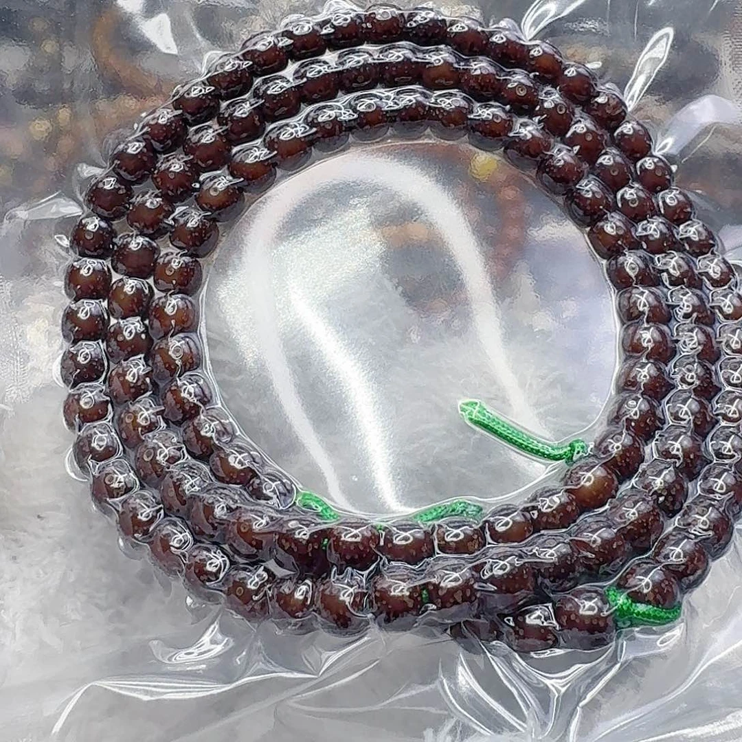 手串星月菩提5高端黑冰糖星月菩提76-108