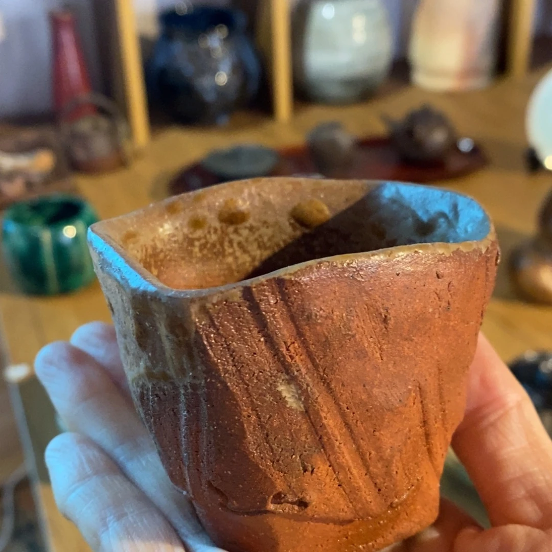 瓷片备前烧主人杯