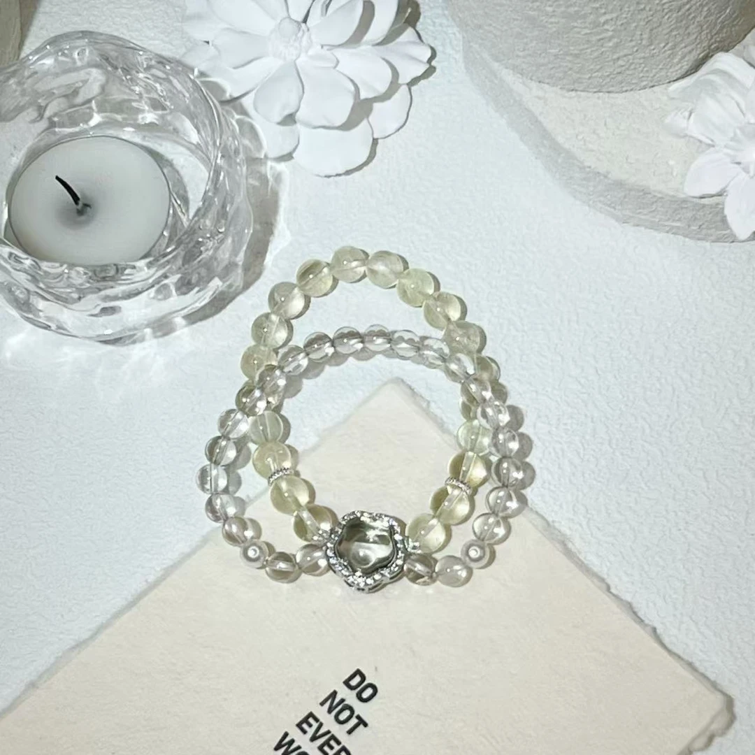 【】TGS天然水晶手串原创设计 K236