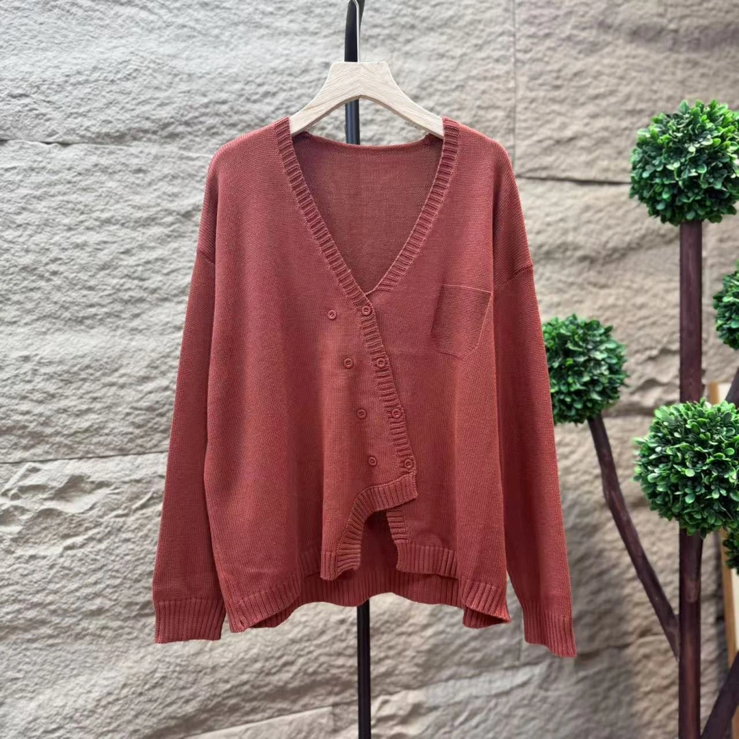 11468新款春夏休闲减龄简约显瘦长袖针织开衫