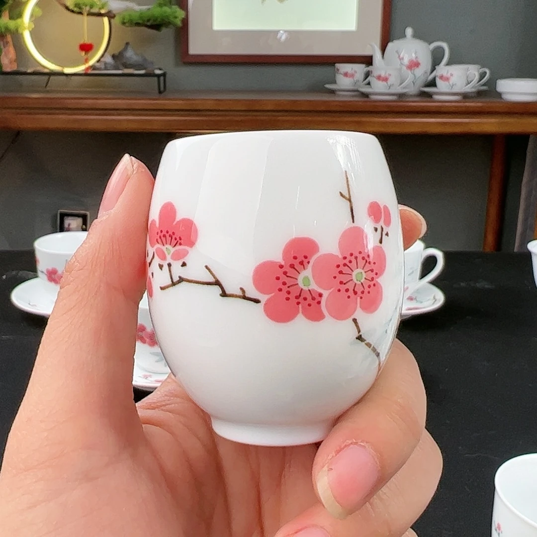 翠竹红梅掌中宝釉把底