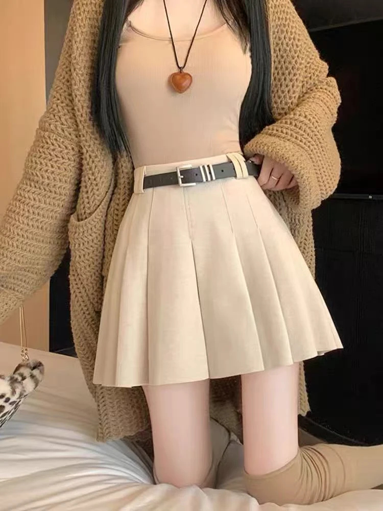 3秋冬百褶裙蛋糕裙A字裙