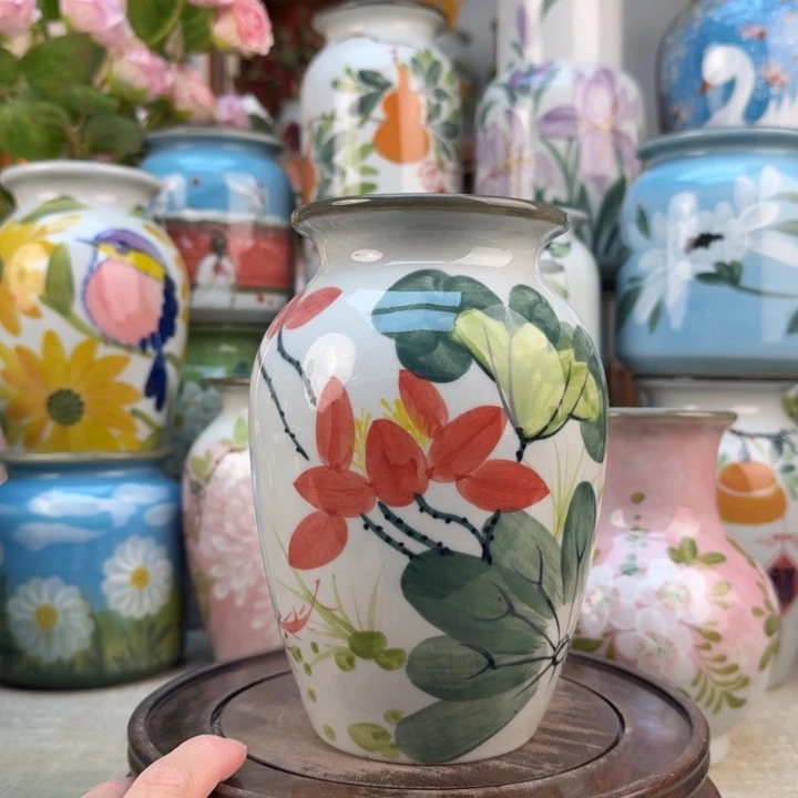 景德镇陶瓷花手绘釉下彩