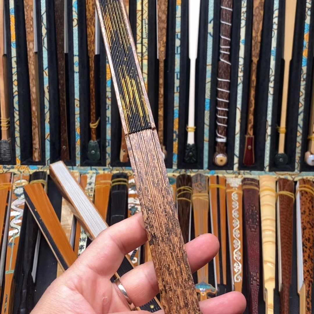 扇子子*五合鬼脸文玩折扇