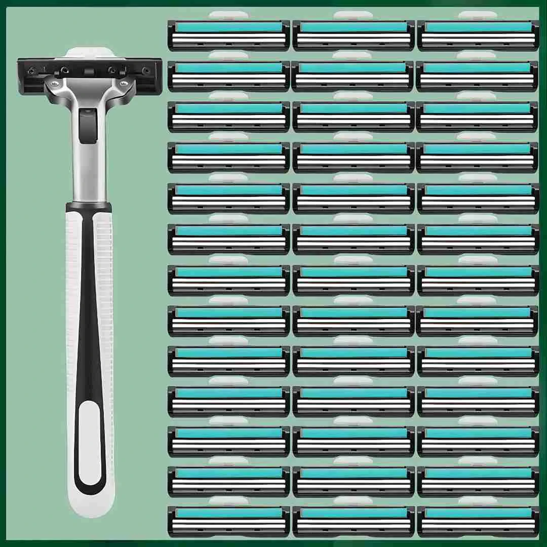 男士新款双层剃须刀防刮伤老式刮胡刀刮脸刀通用手动剃须刀