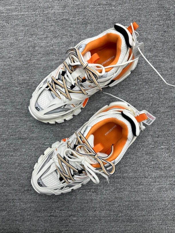 99新 Balenciaga/巴黎世家 36 巴黎世家track老爹鞋白橙