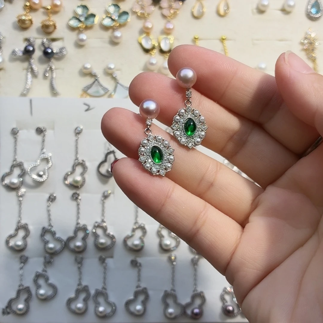 耳饰淡水珍珠合金
