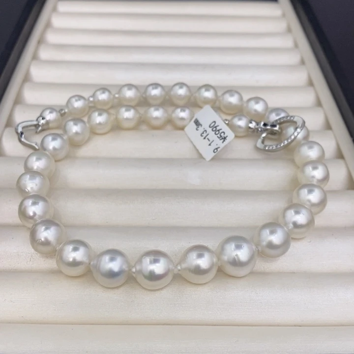 未镶嵌颈饰海水珍珠九*澳白项链9.1-13.3洁