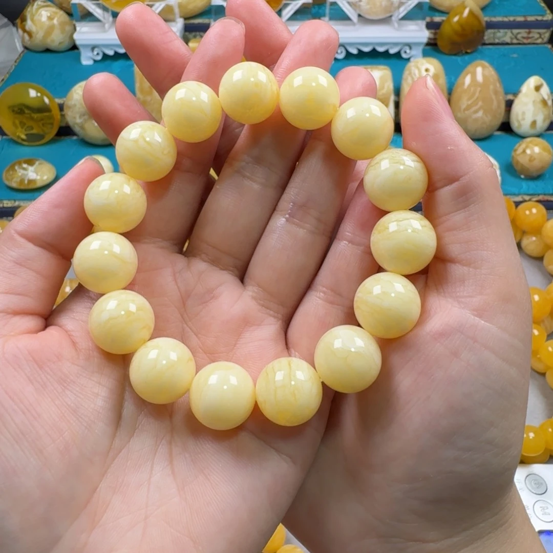 未镶嵌蜜蜡手链同料