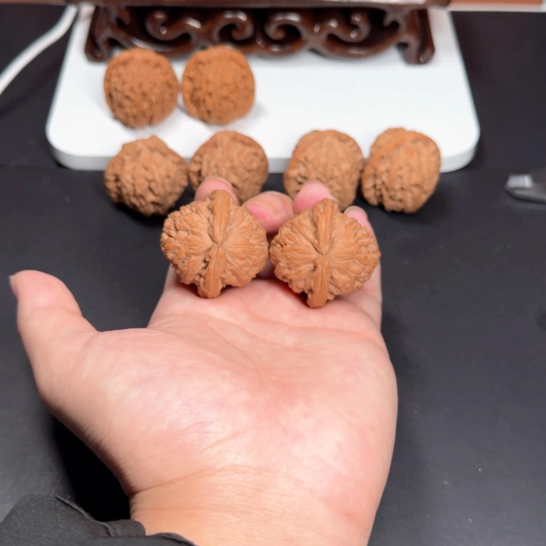 把件文玩核桃40白狮子全品