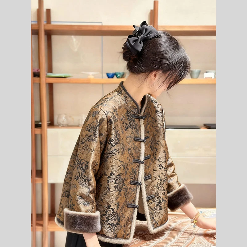 新中式国风巨好看外套2025年冬季新款今年流行爆款复古超火上衣女