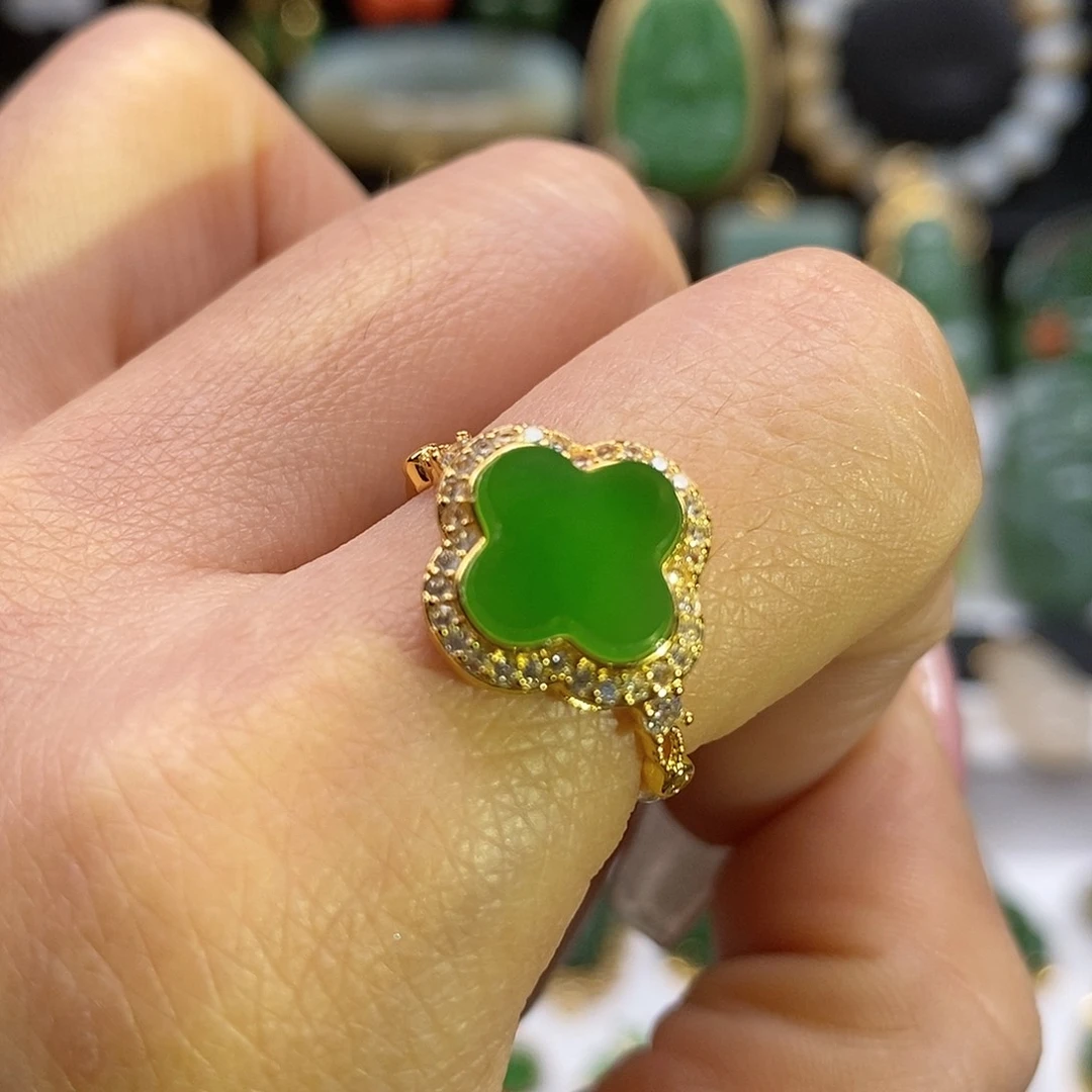 和田玉颈饰银S925镶嵌