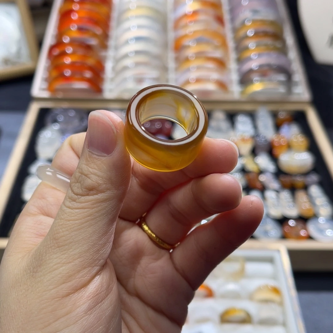 玛瑙/玉髓未镶嵌戒指