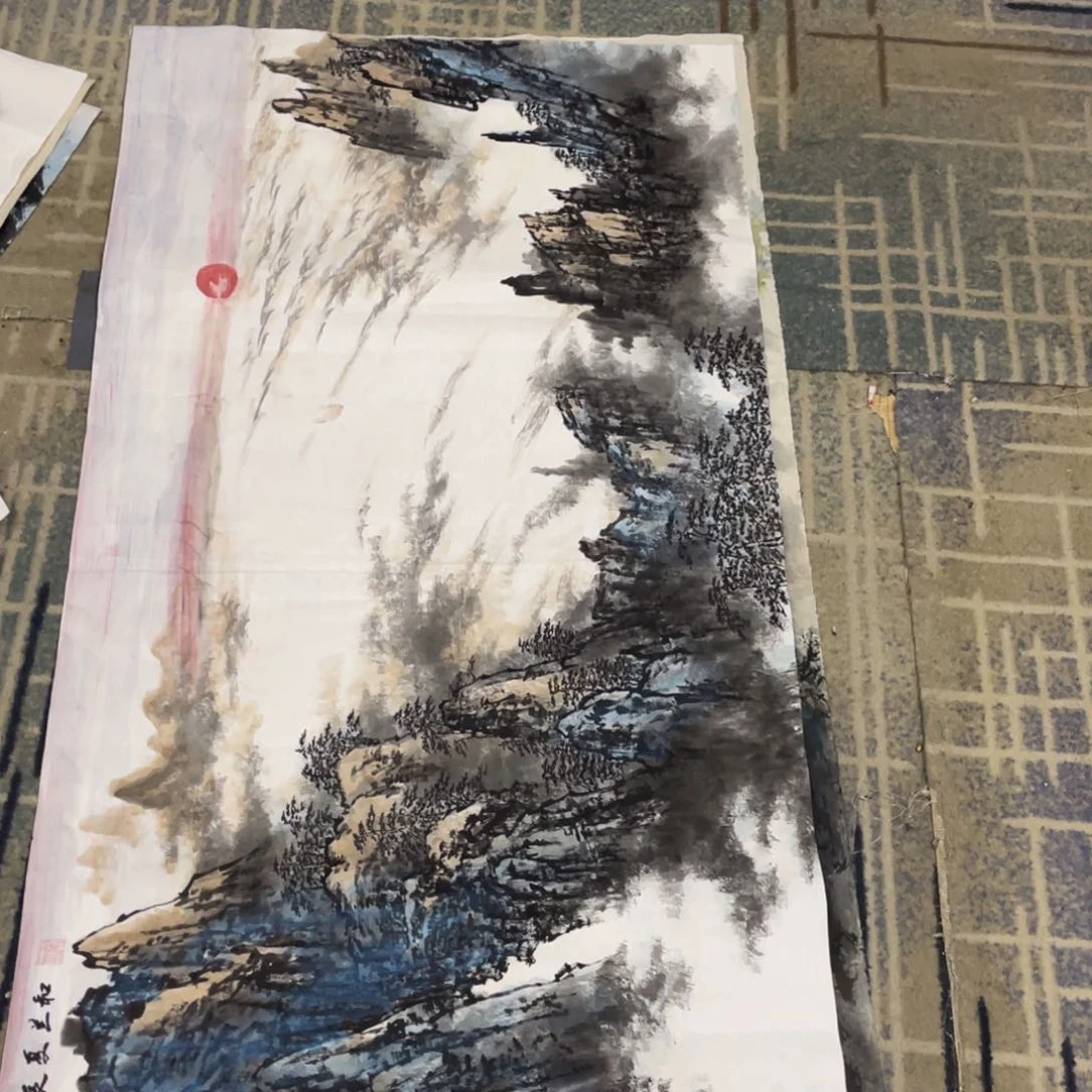 国画金*四尺山水作品11111