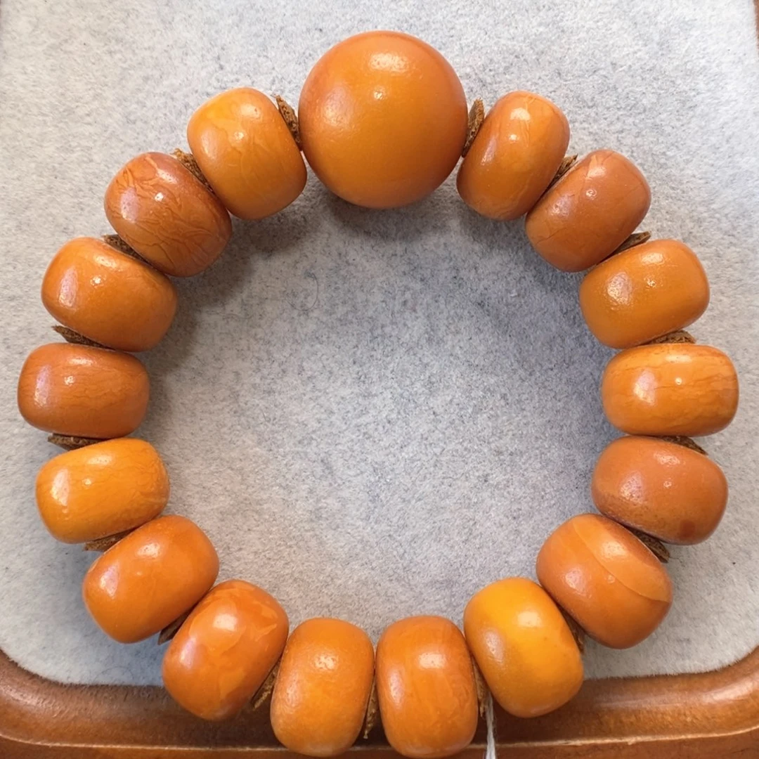 蜜蜡未镶嵌手串蜜蜡