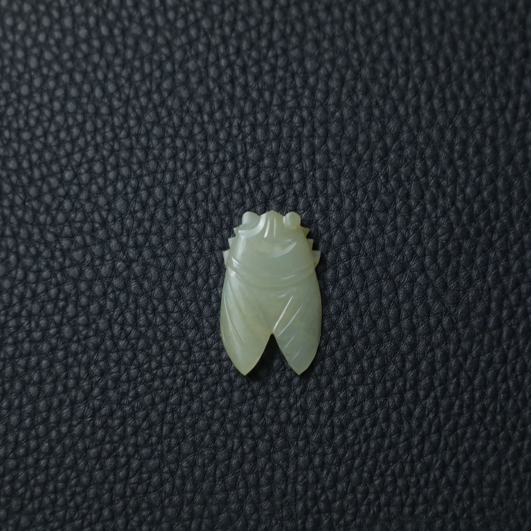 TCWWA07187清晚和田白玉玉蝉挂件