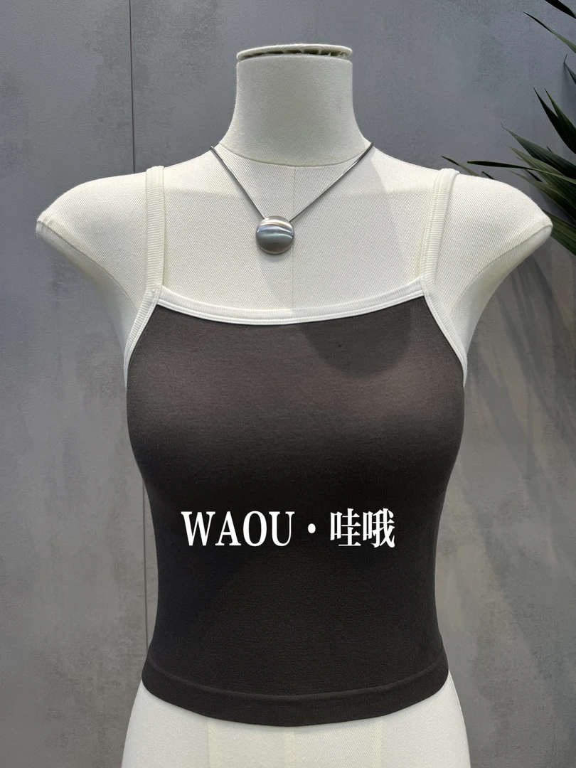 【WAOU】8591拼色吊带美背