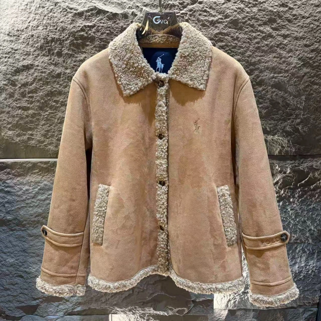 25ss//.冬季新款翻领夹克外套明星同款 富人穿搭    才