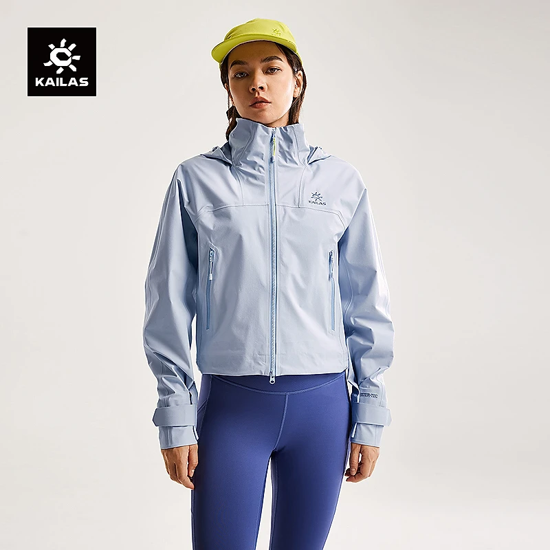KAILAS凯乐石冲锋衣FLT 3L短款防风防水透汽户外运动登山徒步女款