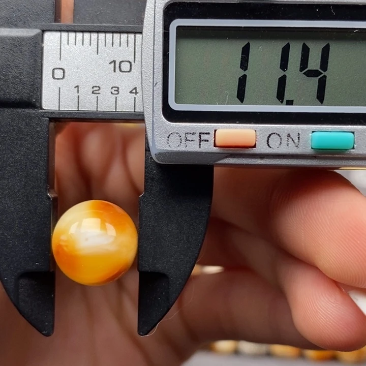 未镶嵌琥珀戒指圆珠