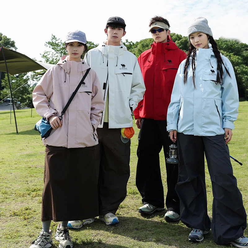 【流光风】新款户外旅游山系运动风防风防泼水三合一流光机能外套