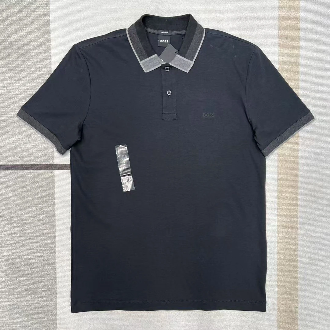 全新未使用 HugoBoss/雨果博斯 男士商务休闲短袖POLO衫简约翻领