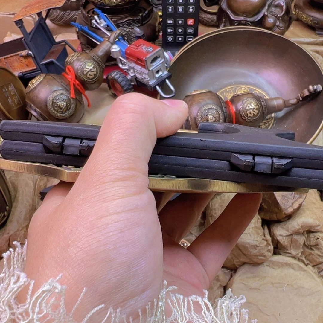 定制紫金风磨铜九龙盘