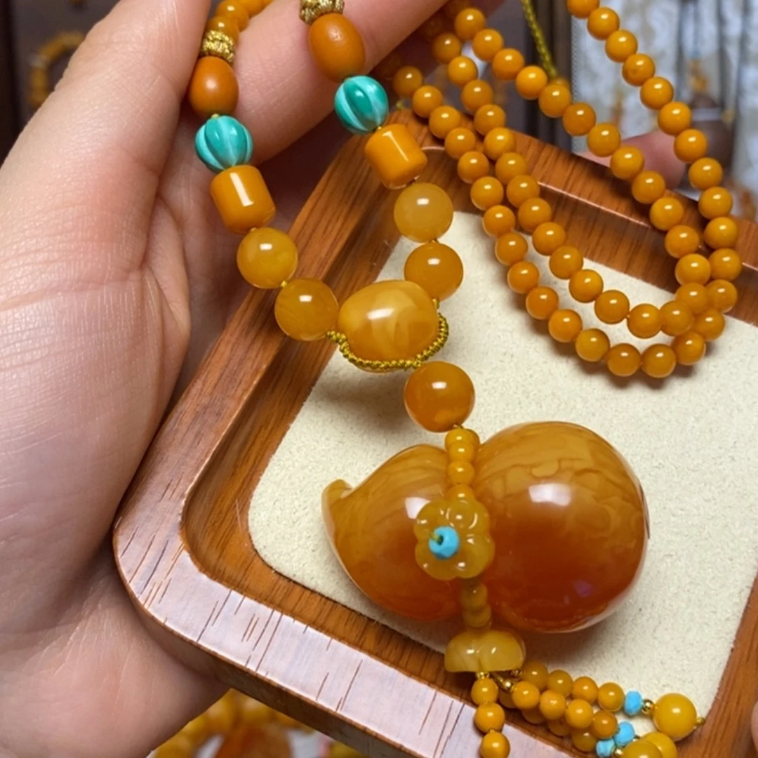 【闪购商品】蜜蜡颈饰未镶嵌项链