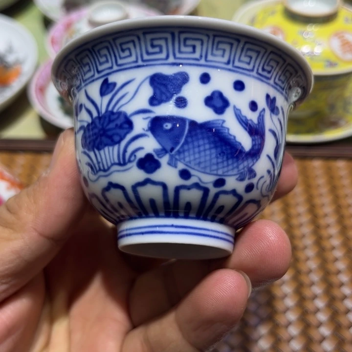 纯手绘精品盖碗杯