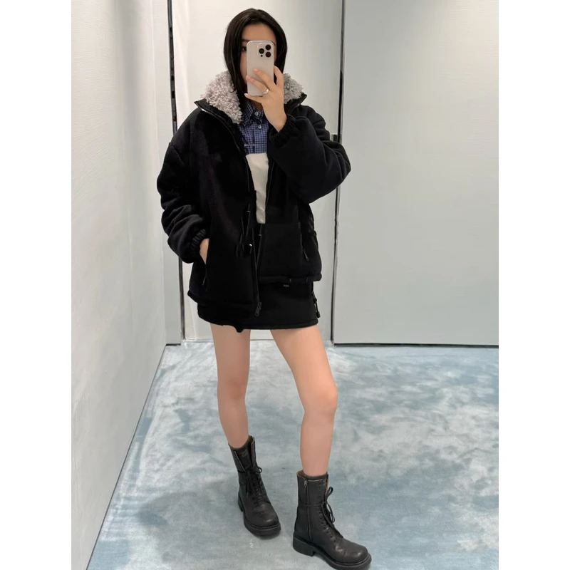 【顾顾甄选】小妹妹羊羔毛领外套