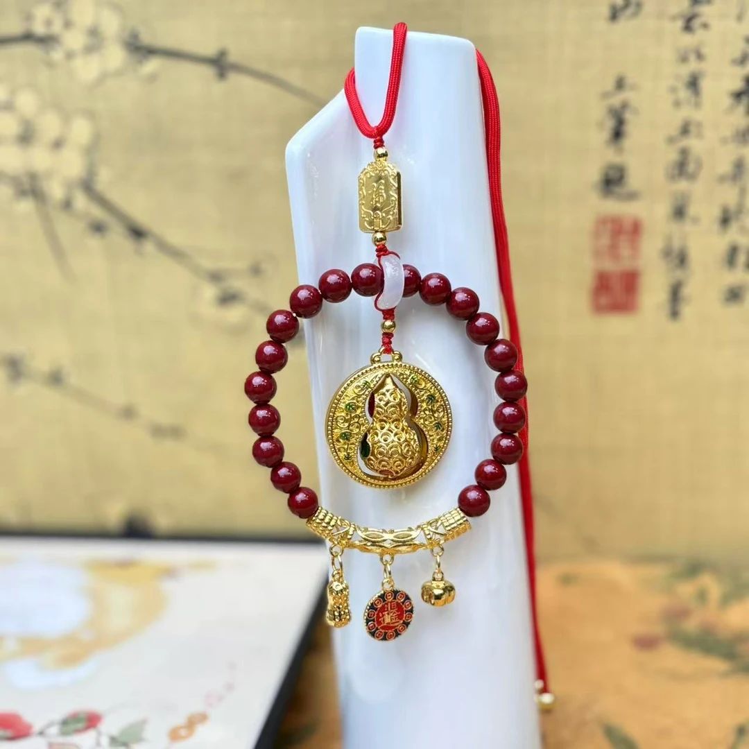 含辰砂工艺品含辰砂工艺品DG-1277-朱砂平安福禄挂件