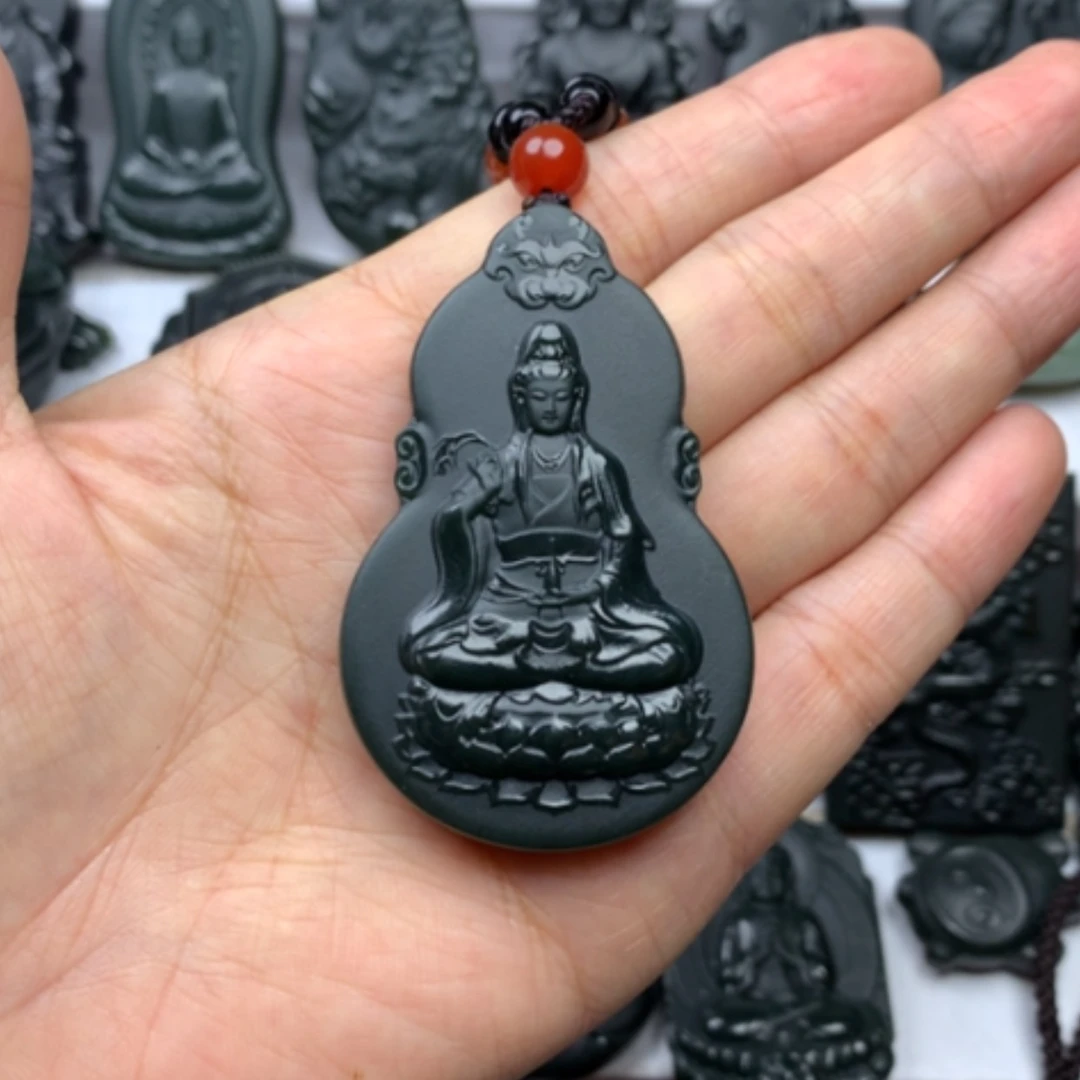 【闪购商品】颈饰未镶嵌和田玉双面雕刻