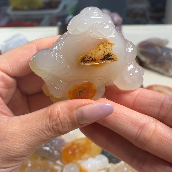 玛瑙/玉髓未镶嵌吊坠(不含链)