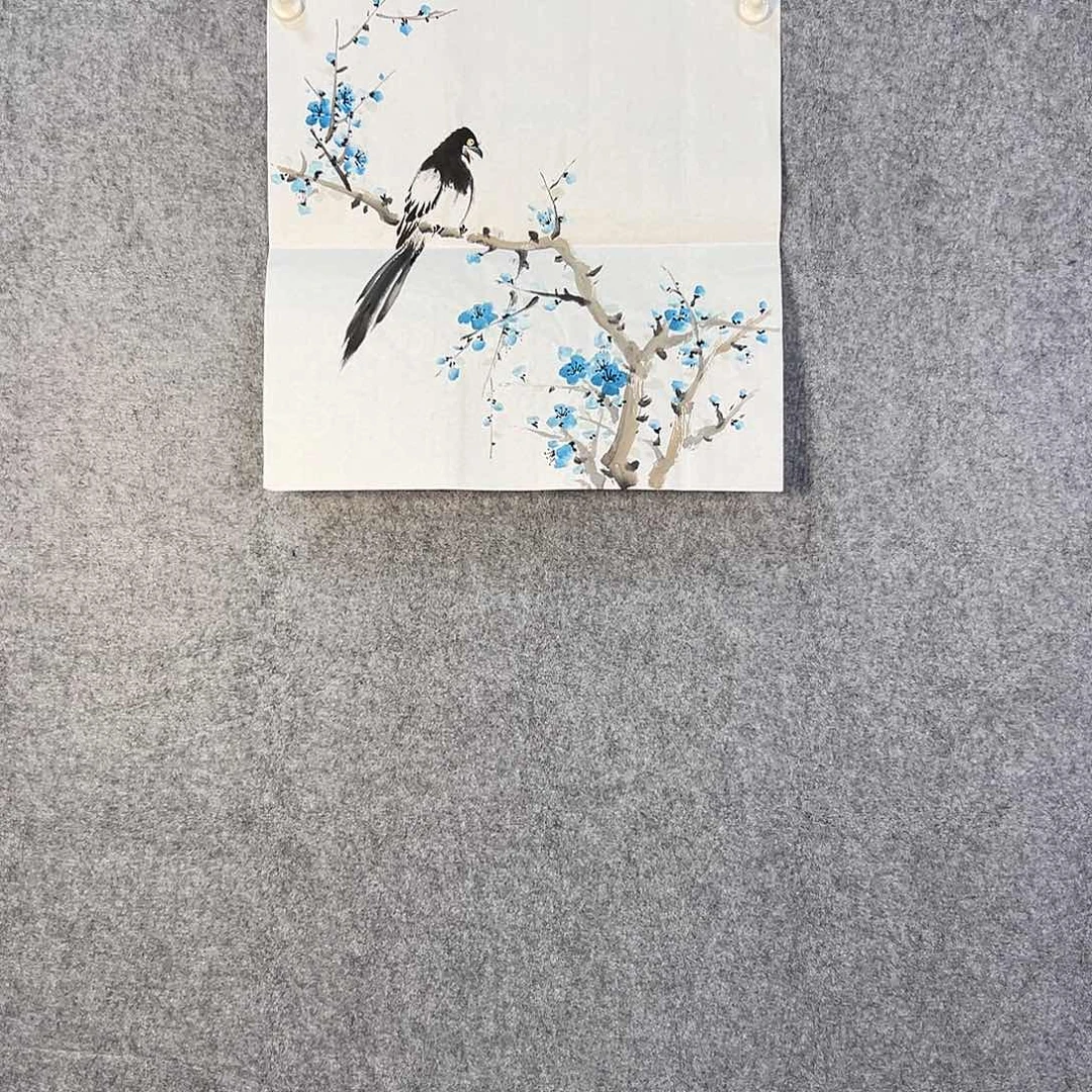 国画235 牡丹之花之叶的颜色与叶