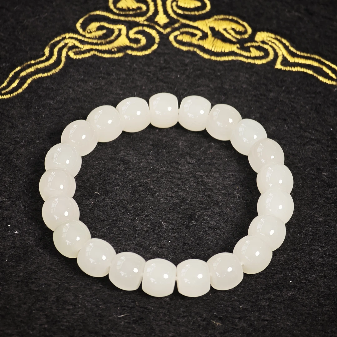 晶匠（只卖头货）和田玉直切手串9mm+ 多样性发一  简约