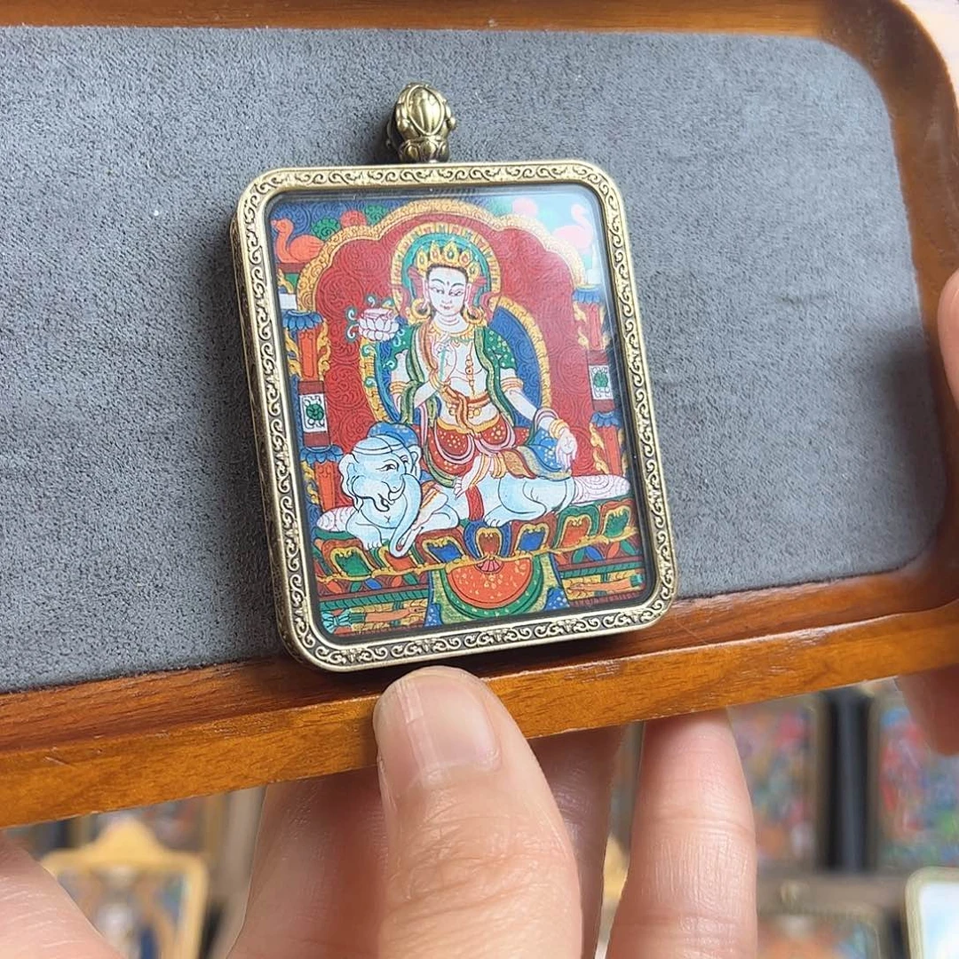 吊坠?*ㅤ手绘普贤唐卡