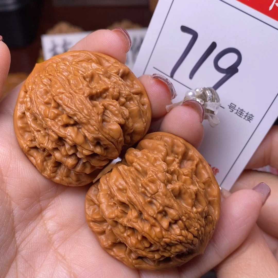 文玩核桃把件719虎头4,2