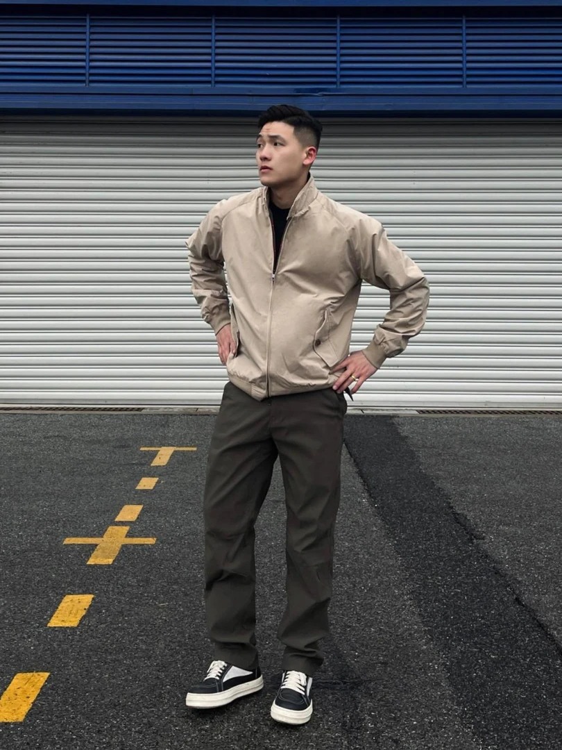 2025新款美式复古飞行员夹克男工装春秋季潮牌立领三防外套男机车