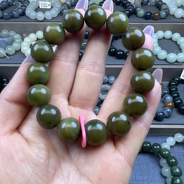 和田玉未镶嵌手链