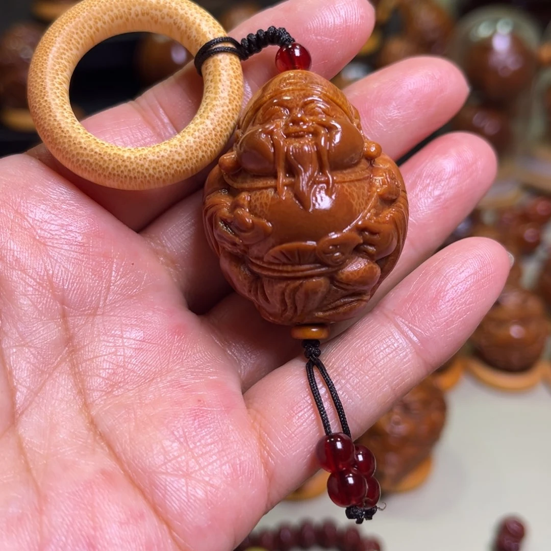 橄榄核手串/手链竹圈财神