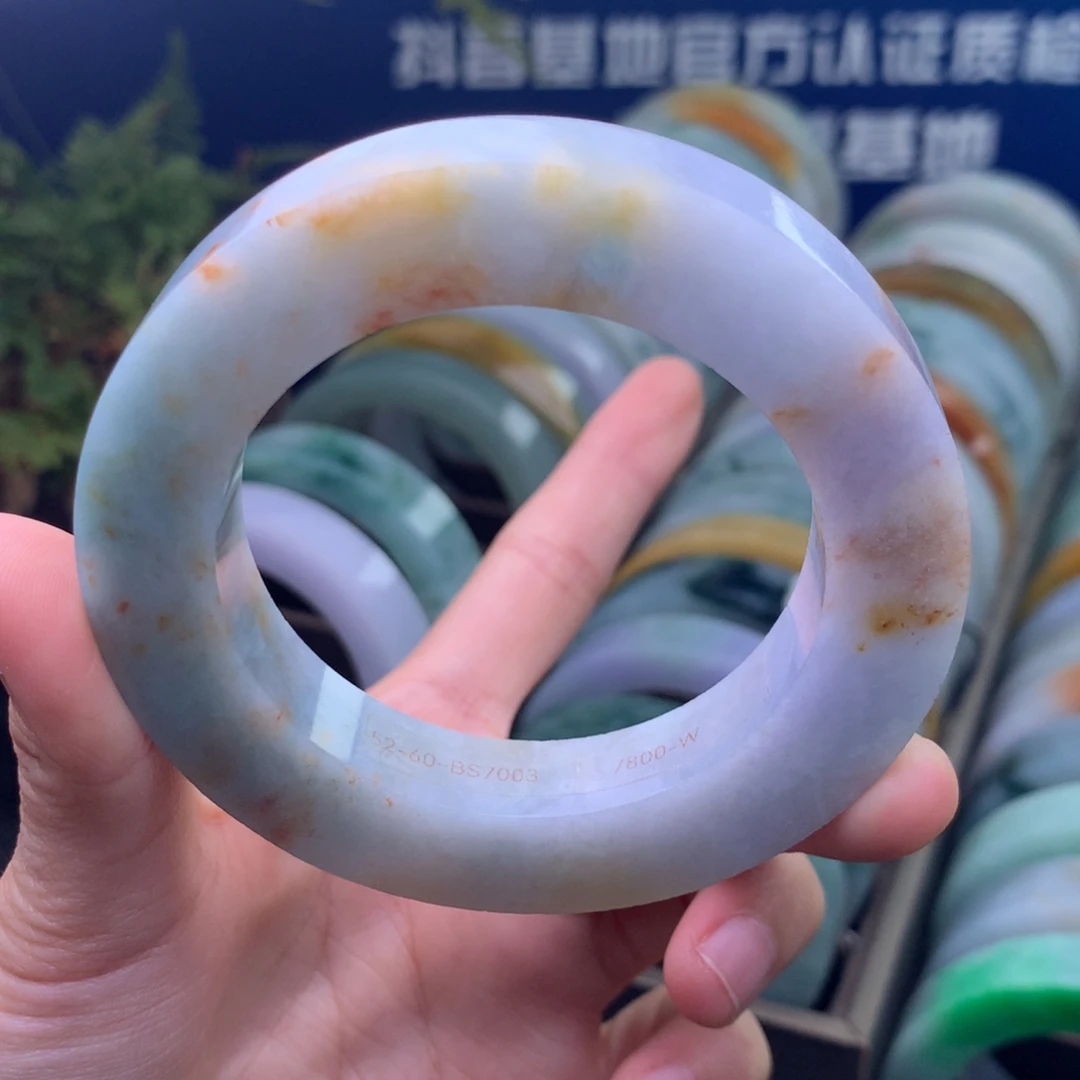 定制翡翠未镶嵌手镯定制不退不换