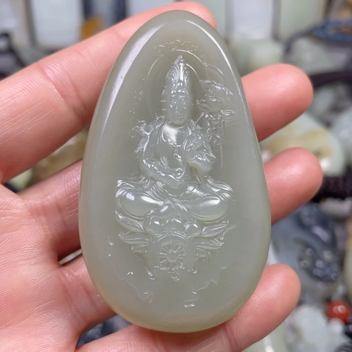 和田玉未镶嵌挂件