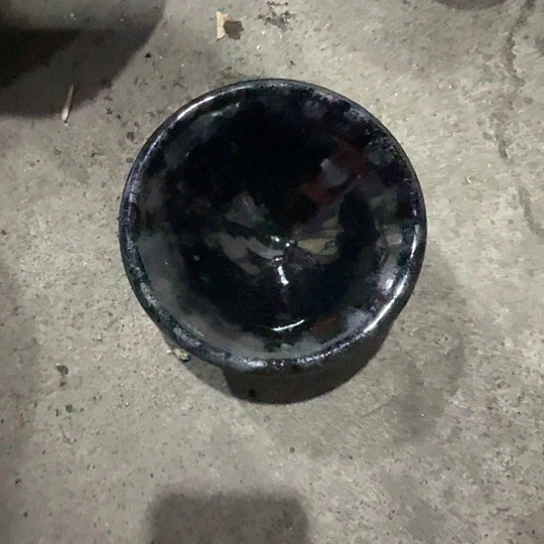 摆件纯手工黑釉建盏杯