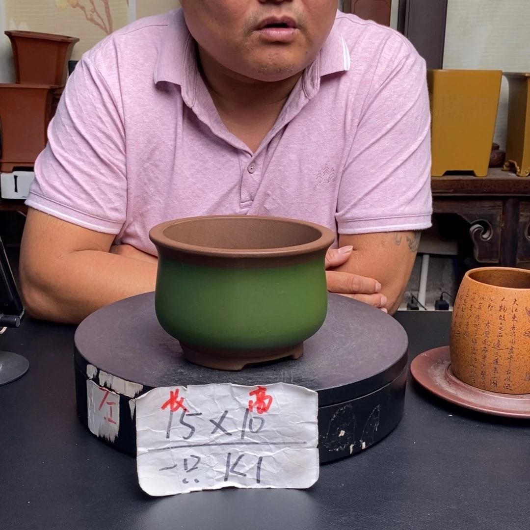 紫砂花盆货号一只KK1